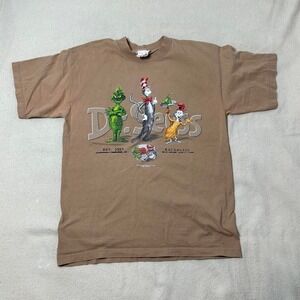 Vintage 1997 Dr Seuss‎ T-Shirt Cat in the hat grinch